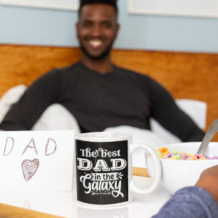 Mug Meilleur papa dans la galaxie mondiale trophée le