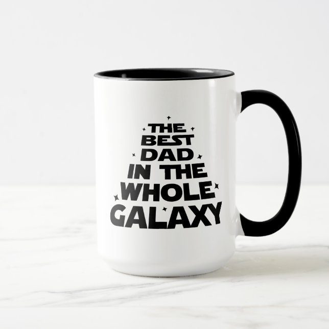 Mug Meilleur papa dans toute la Galaxie - Fête des pèr (Droite)