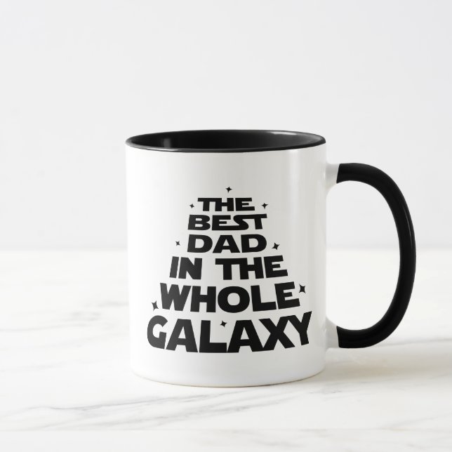 Mug Meilleur papa dans toute la Galaxie - Fête des pèr (Droite)