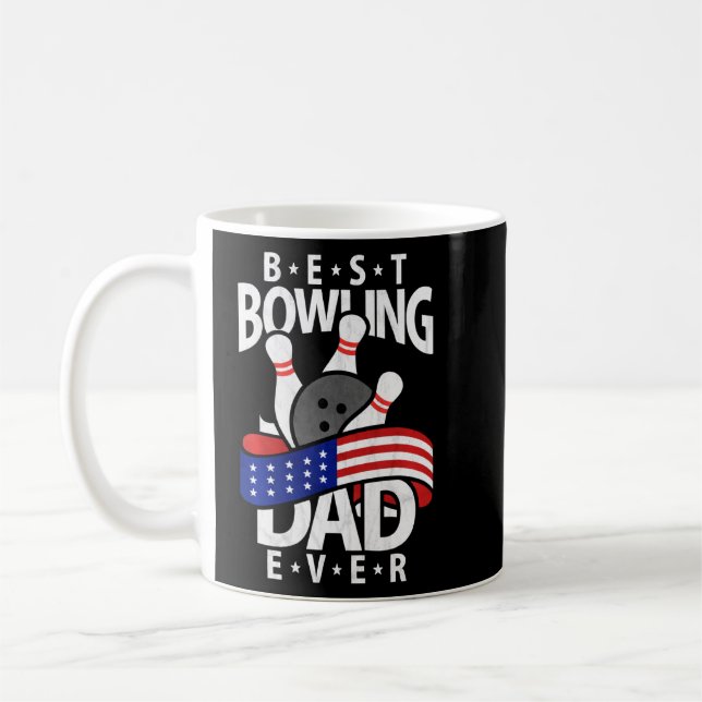 Mug Meilleur papa de bowling jamais (Gauche)