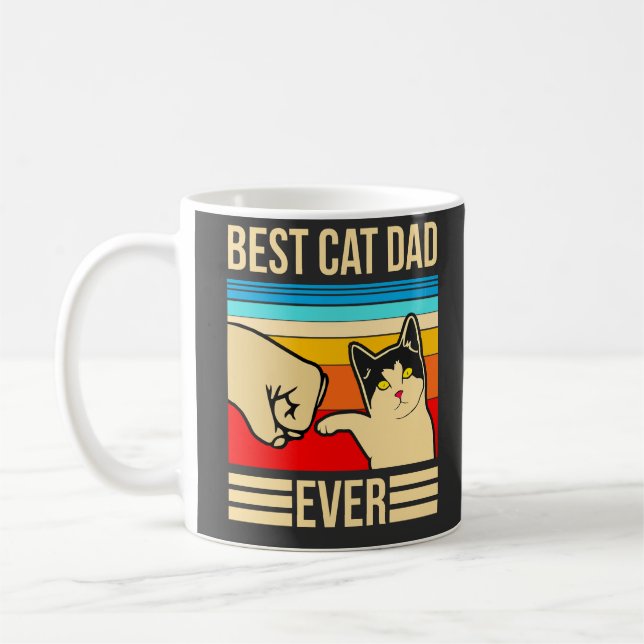 Mug Meilleur papa de chat (Gauche)