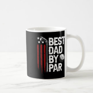 Mug Meilleur Papa de Golf Par Papa Golfeur Drapeau Amé