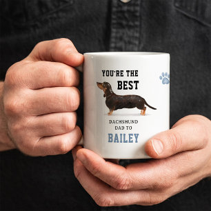 Mug Meilleur papa de teckel Photo et illustration mi