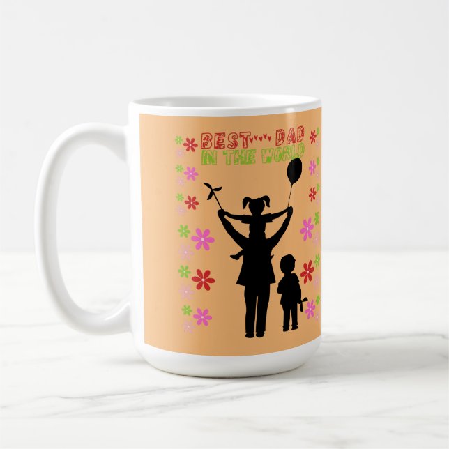 Mug Meilleur papa du monde  (Gauche)