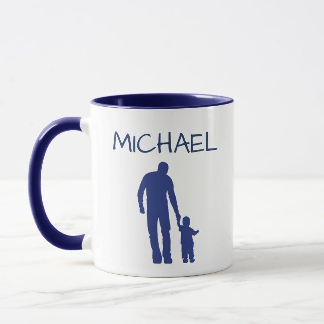 Mug Meilleur Papa du Monde avec Nom  (Gauche)