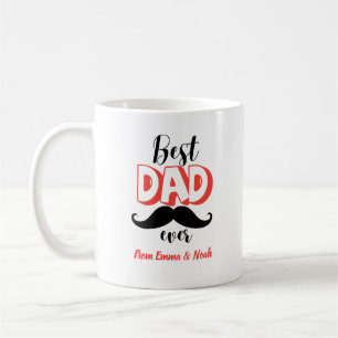 Mug Meilleur Papa du Monde Cadeau Personnalisé de Fête