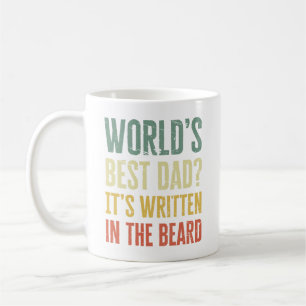 Mug Meilleur Papa du Monde C'est Écrit dans la Barbe