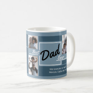 Mug Meilleur Papa du Monde Collage de Photos Fête des