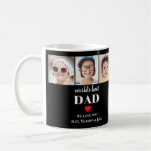 Meilleur Papa du Monde On t'aime 3 Enfants Photo N