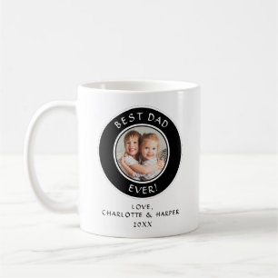 Mug Meilleur Papa du Monde Photo Cadeau Moderne et Amu