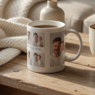 Mug Meilleur Papa du Monde Photo Fête des Pères Pers