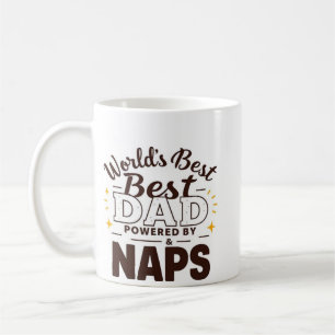Mug Meilleur papa du monde - Powered by Coffee & Naps"