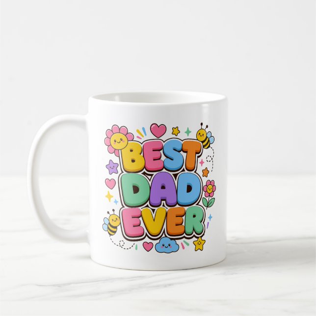 Mug Meilleur Papa Ever  (Gauche)