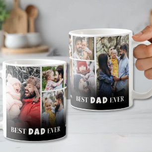 Mug Meilleur Papa Ever 8 Collage de Photos Fête des Pè