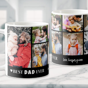 Mug Meilleur Papa Ever 8 Collage de Photos Fête des Pè