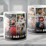 Mug Meilleur papa Ever 8 Photo Collage Fête des pères<br><div class="desc">Personnalisé Meilleur Papa Ever 8 Photo Collage Fête des pères Café Mug. Cette tasse feutrée est parfaite pour célébrer le rôle de ton père comme "Meilleur papa jamais". Avec un collage de huit moments chéris capturés en photos de famille, cette tasse rassemble des souvenirs pour un rappel émouvant et quotidien....</div>