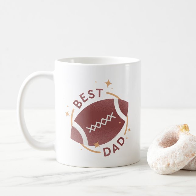 Mug Meilleur Papa Football  (Avec donut)