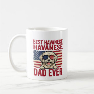 Mug Meilleur papa Havanese de tous les temps, design d