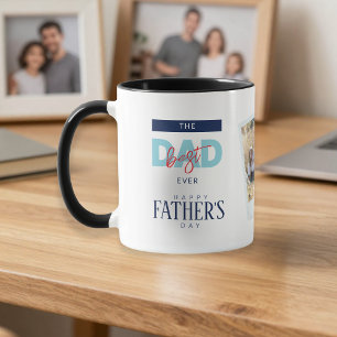 Mug Meilleur Papa Jamais Bleu Joyeuse Fête des Pères P