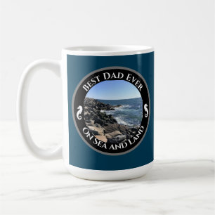 Mug Meilleur papa Jamais Bleu Océan Atlantique Rocky S