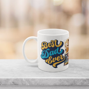 Mug Meilleur papa jamais   Collage photo de Fête des p
