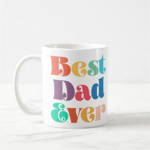 Mug Meilleur papa jamais Fête des pères de script rétr
