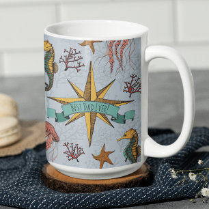 Mug Meilleur papa jamais Fête des pères sous la mer Ph