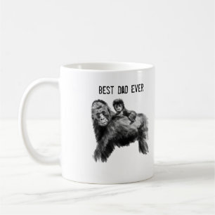Mug Meilleur papa jamais gorille avec bébé