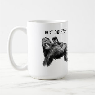 Mug Meilleur papa jamais gorille avec bébé
