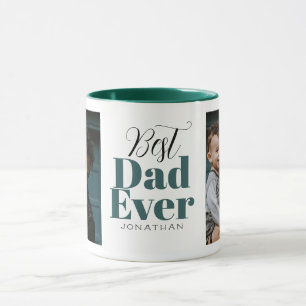 Mug Meilleur papa jamais la typographie Customisée