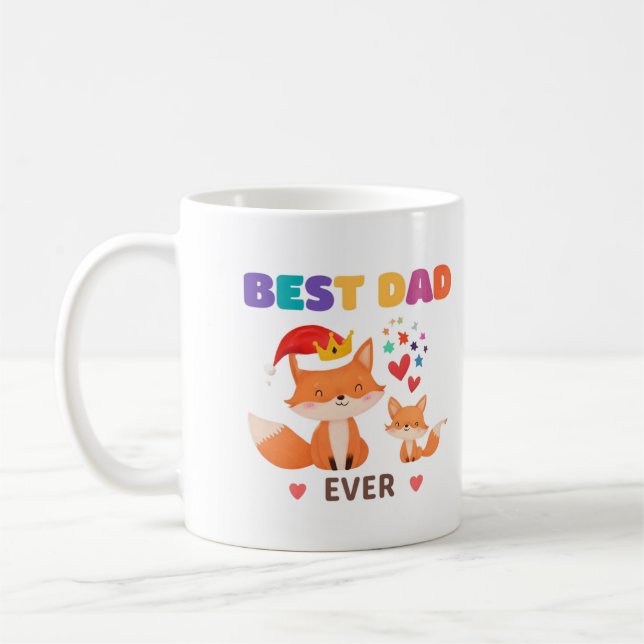 Mug meilleur papa jamais mignon design (Gauche)