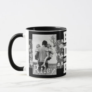 Mug Meilleur papa Jamais Musique noire et blanche