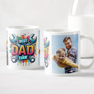 Mug Meilleur papa jamais photos personnalisées Handyma