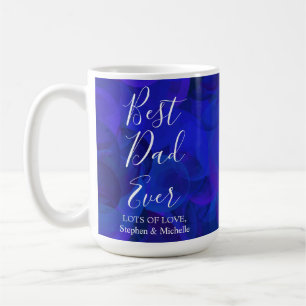 Mug Meilleur papa jamais Royal Blue Fête des pères uni