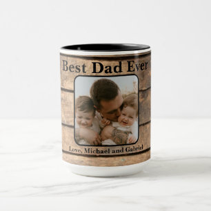 Mug Meilleur papa jamais Russe en détresse Barn Wood m