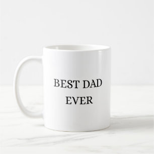 Mug Meilleur Papa Minimaliste Art Taupe