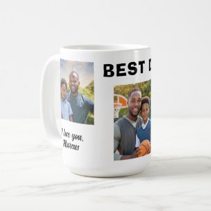 Mug Meilleur Papa Moderne 3 Collage de Photos Père