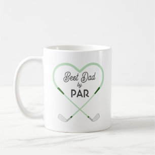 Mug Meilleur Papa par Amour en forme de Golf Thème