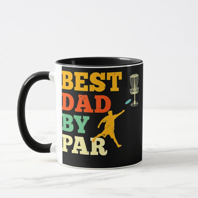 Mug Meilleur Papa Par Disc Golf Lover Frisbee Golf (Gauche)