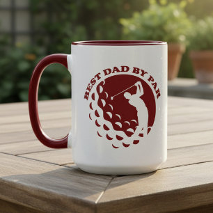 Mug Meilleur Papa Par Modern Golf Golfing