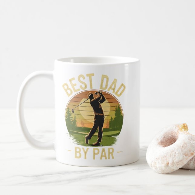 Mug Meilleur Papa Par Par Par - Papa De Golf (Avec donut)