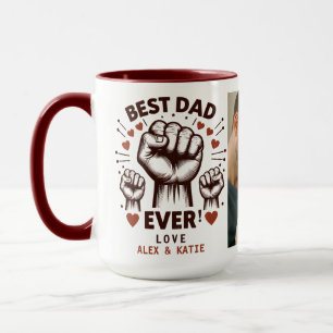 Mug Meilleur Papa Personnalisé avec Photo Cadeau de