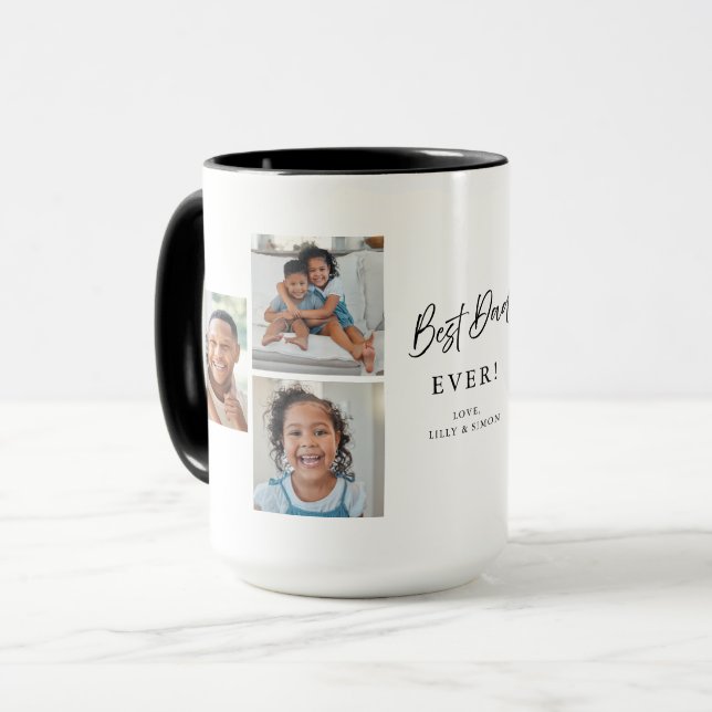 Mug Meilleur Papa Personnalisé Galerie de 6 Photos Mul (Devant gauche)