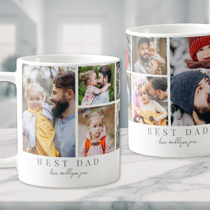 Mug Meilleur papa photo Collage père