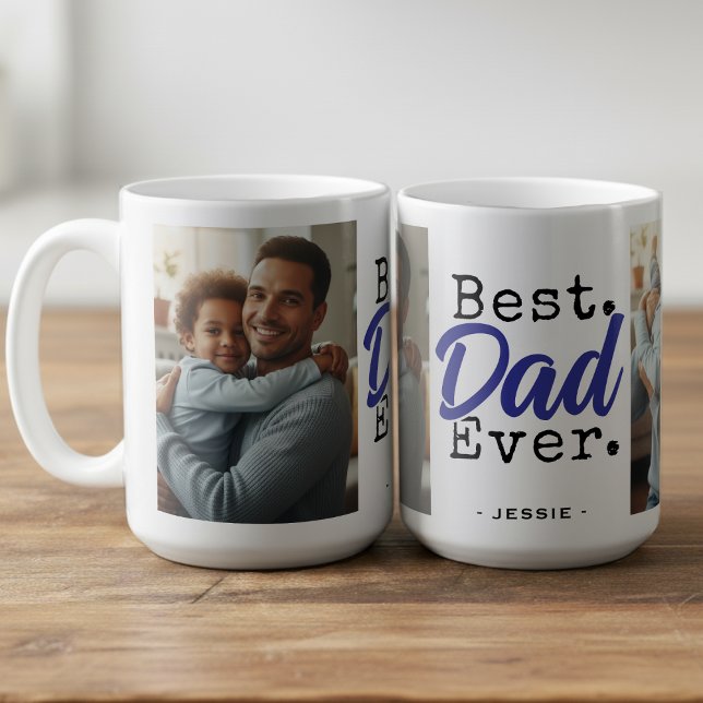 Mug Meilleur Papa Photo Fête des Pères (Best Dad Ever Photo Father's Day Coffee Mug
)