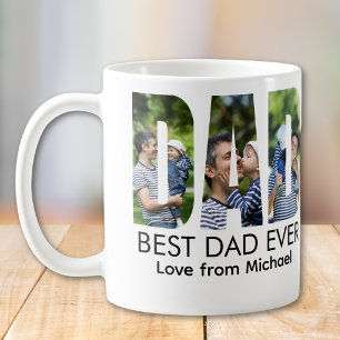 Mug Meilleur Papa Photo Lettre