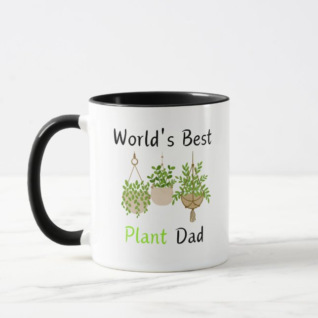 Mug Meilleur Papa Plante du Monde (Gauche)