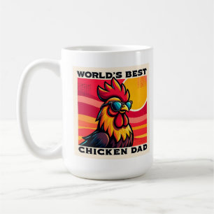 Mug Meilleur papa poulet au monde drôle de coq père 