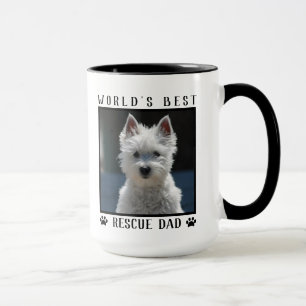 Mug Meilleur Papa Sauveur du Monde Empreintes de Patte
