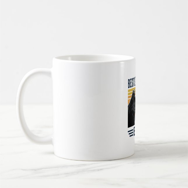 Mug Meilleur Papa Schipperke Jamais Design Vectoriel R (Gauche)
